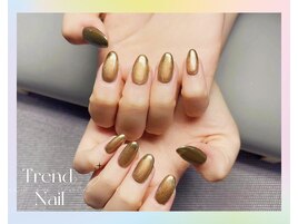 フレンチネイル：穏やかな色味