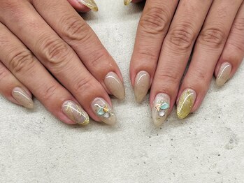 ネイルサロン ドゥ(Nail Salon Doux)/【ほり】大人秋ネイル