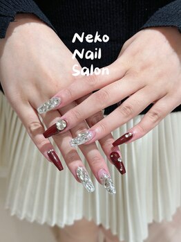 ネコ(Neko)/埋め尽くし クリスマスネイル