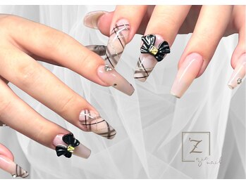ネイル ジーズ(nail ziez)の写真/【長さ出し×自爪!長さがバラバラでも大丈夫♪】実力派スタッフがいるziezだからできる技術で美しい指先に!