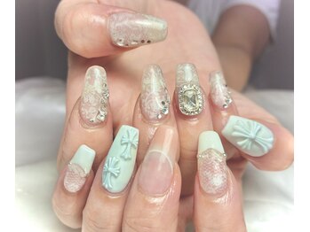 アールケーネイル 中野坂上(RK nail)/レース クロス クロム