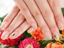 クリスタルネイル パークプレイス店/カラーグラデ×ストーンジェル