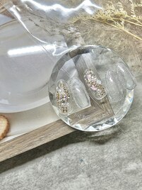 クリアゴテゴテパーツネイル