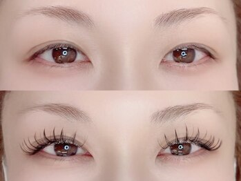 レアナル 横浜店(Leanalu)の写真/ぱっちりeyeに!【セーブル＋3Dボリュームラッシュ】貴方の目に合わせてボリュームが出るデザインをご提案♪