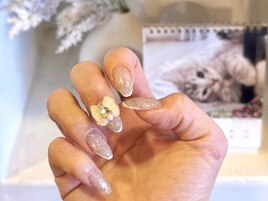 華やかワンホンネイル