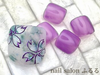 新作☆フットプチプラネイル#824