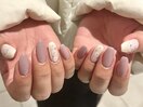 Flower art nail。