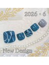 6月のフットネイル　4400円
