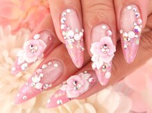 ネイルスタジオ ラスティ(Nail studio Lusty)の雰囲気（完成度高い3Dアートでブライダルも人気☆スカルプコース¥12960円）