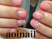 アオイネイル(aoinail)/シェルフラワー☆