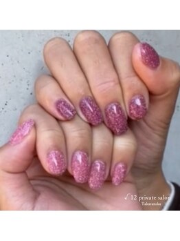 ルート12/ピンクフラッシュネイル