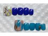 初回オフ無料☆フット定額デザインネイル¥7,700→￥7,000