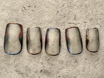 シープラスエー(C+A)/カラフルライン囲みネイル