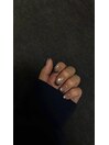 フレンチマグネットネイル￥6800