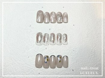 ネイルアンドアイラッシュ ルクソー ホテル日航福岡店(Nail&Eyelash LUXUEUX.)/【定額デザイン¥7700】