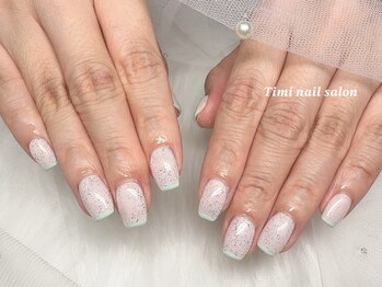 ティミネイルサロン(Timi nail salon)/スキニーフレンチ ¥6500