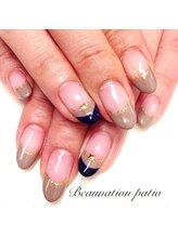 ビューネーションパティオ(Beaunation patio)/【シンプルNail】Wフレンチ☆