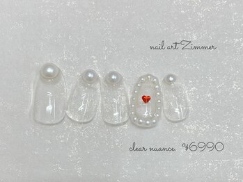 ネイルアート ジマー/クリアニュアンスコース¥6990