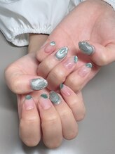 ザ バームシックス 銀座三丁目店(THE BALM six)/マグネットネイル/緑ネイル