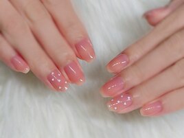 ピュアハートピンクネイル