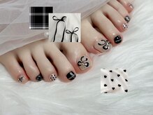 フットネイル　ブラック