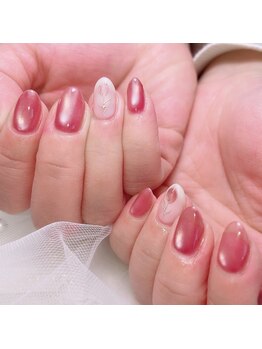 カプチーノ(cappuccino)/手描きチューリップ