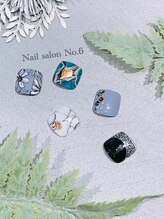 ナンバーシックス(No.6)/Foot☆シンプルアート