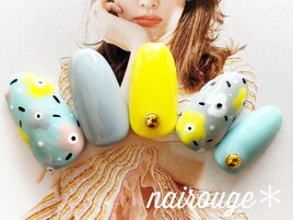 春♪マリメッコ風ネイル♪