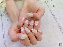 ネイル ビューティーマジック 葛西本店/ゴージャスホワイトネイル