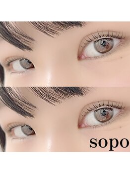 ソポ(sopo)/上下セットのまつ毛パーマ