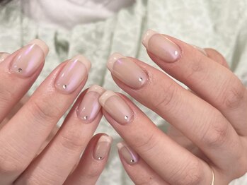 アイネイルズ 渋谷店(I nails)/【Yuki.f】オーロラフレンチ