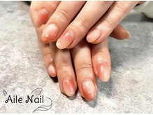 アイルネイル(Aile Nail)/桃ネイル