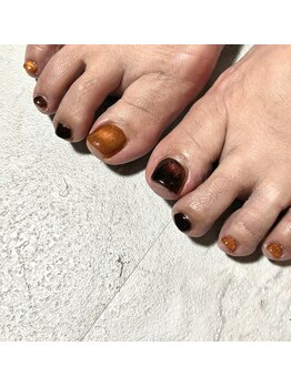 【フット】テラコッタ×ブラウン