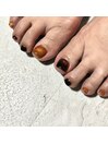 【フット】テラコッタ×ブラウン