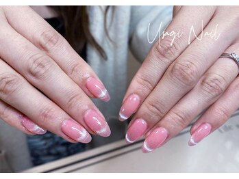 ウサギネイル 新大久保店(usagi nail)/マグネットフレンチ秋可愛い