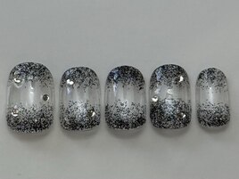 ブラックもやもやラメグラ¥5000