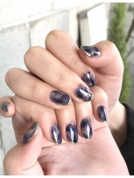 ニキ ヘアー ネイル(niki hair nail)/ネイビーもやもや