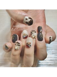 溶けチョコネイル【パラジェル】