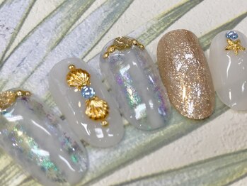 ビービーネイル(BB)/キラキラストライプ