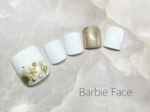 バービーフェイス 恵比寿(Barbie Face)/シンプルホワイトネイル