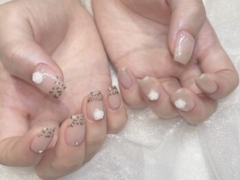 モカ 心斎橋(moca by Lee)/【Aina】レオパードネイル