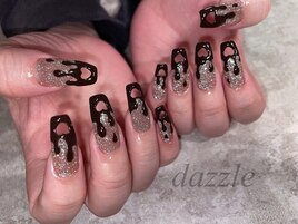 バレンタインネイル