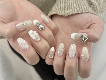 リンミウ(RiN.miu)/ホワイトガーリーチェック Kaho