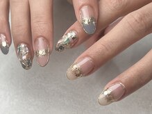 ウルネイルスタジオ(Uru nailstudio)/シェル×フレンチ¥7500