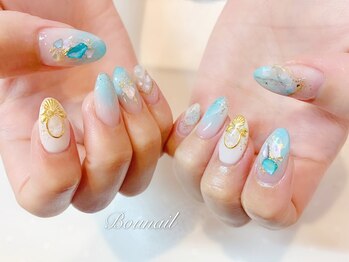 ボネール(nail ＆ eyelash Bounail)/シェル　ニュアンス　9980円