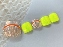 ネイルサロン シェル(Nail Salon SHELL)/フレッシュオレンジネイル♪