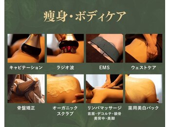 ブライダルエステ バイ スイスパ表参道(BRIDAL ESTHE by SUI SPA)/Body：８種類のしっかりメニュー