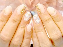 ネイルサロン シェル(Nail Salon SHELL)/パステルフラワーネイル♪