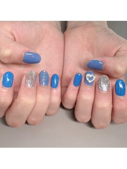 ザ バームシックス 銀座三丁目店(THE BALM six)/ワンカラー/ブルーネイル