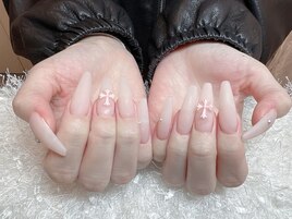 ピンクマットネイル